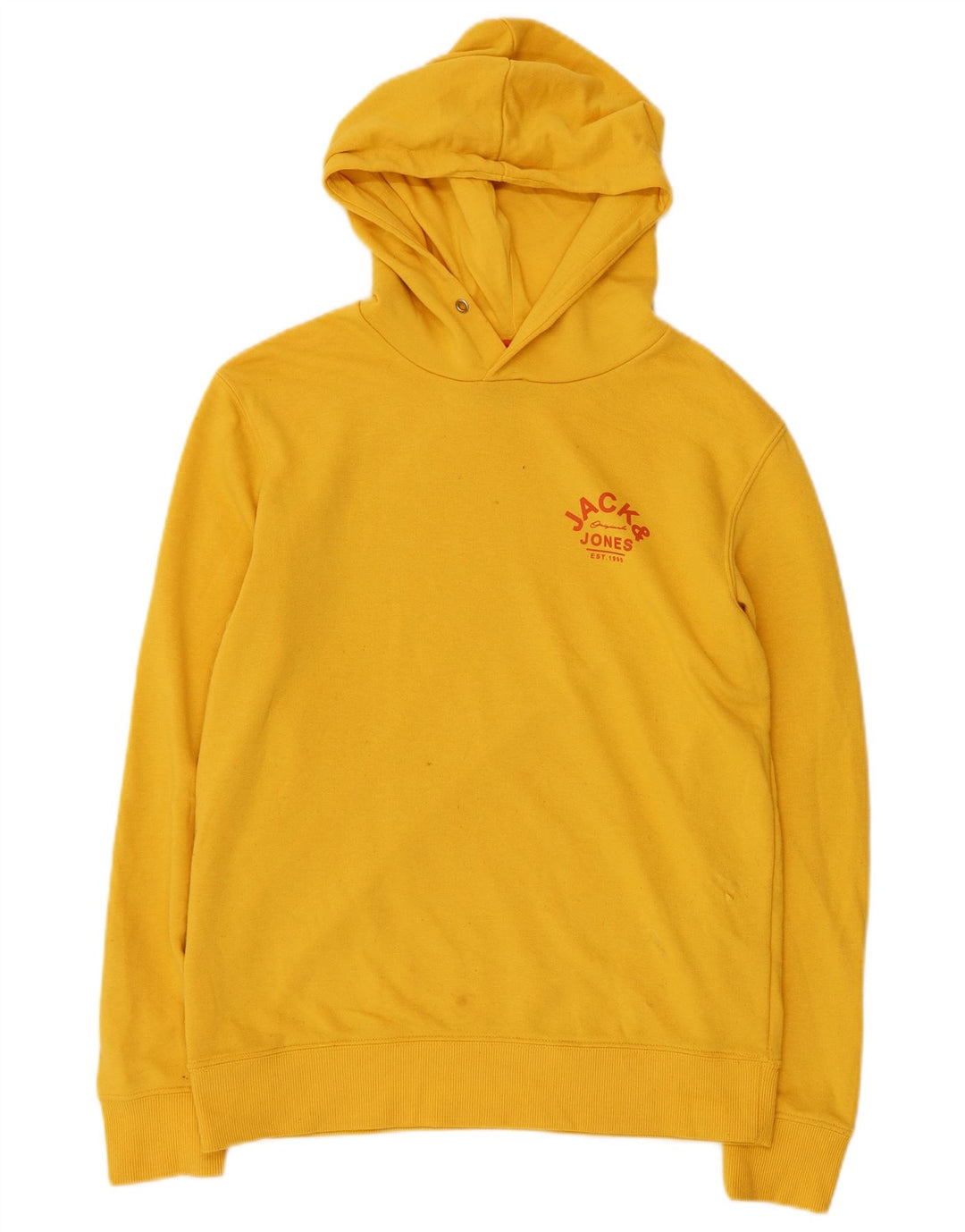 Мужской джемпер с капюшоном JACK & JONES, маленький желтый, полиэстер