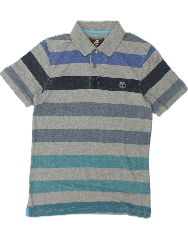 TIMBERLAND Mens Polo Shirt Small Multicoloured Striped Cotton Vintage Timberland and Second-Hand Timberland from Messina Hembry 