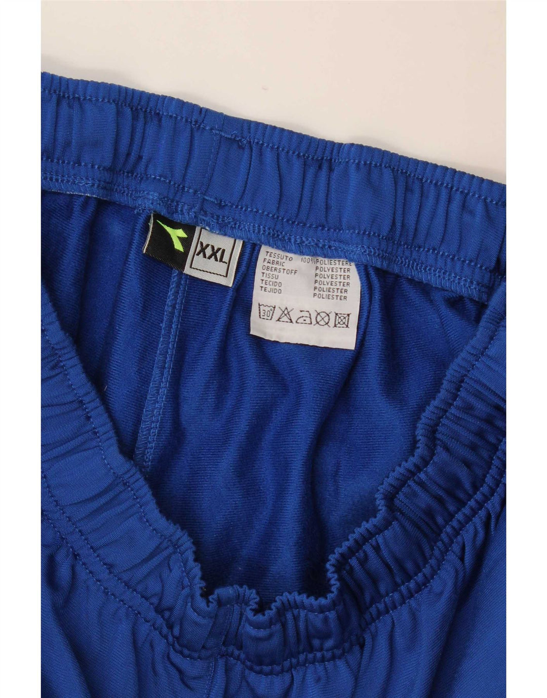 Мужские спортивные брюки Diadora 2XL синие, полиэстер