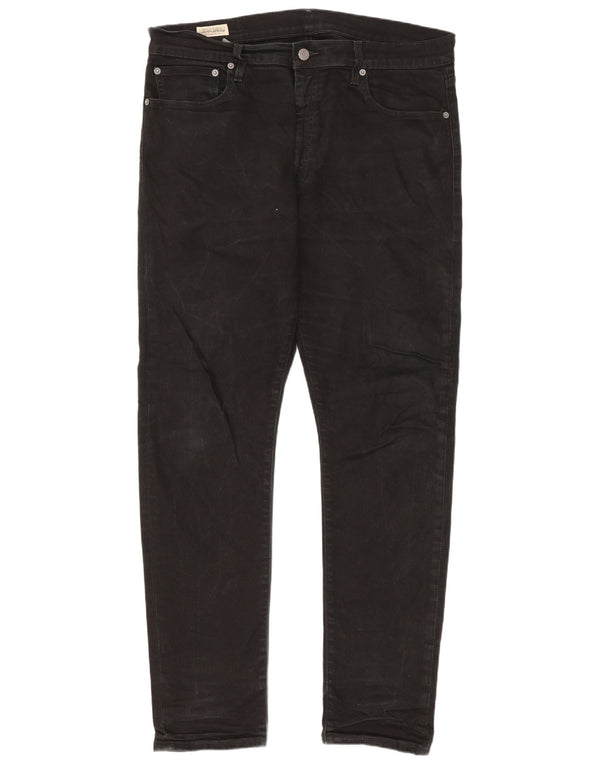 Мужские зауженные джинсы Levi's 512 W36 L32, черный хлопок