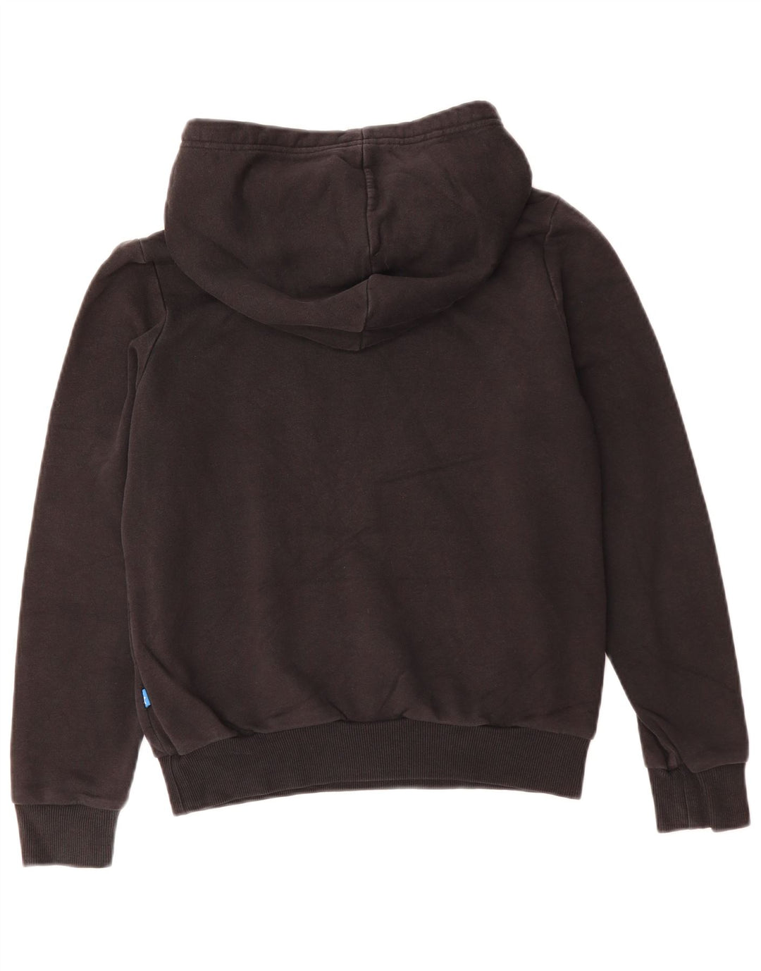 Женский джемпер с капюшоном ADIDAS в стиле оверсайз UK 10, маленький, черный, полиэстер