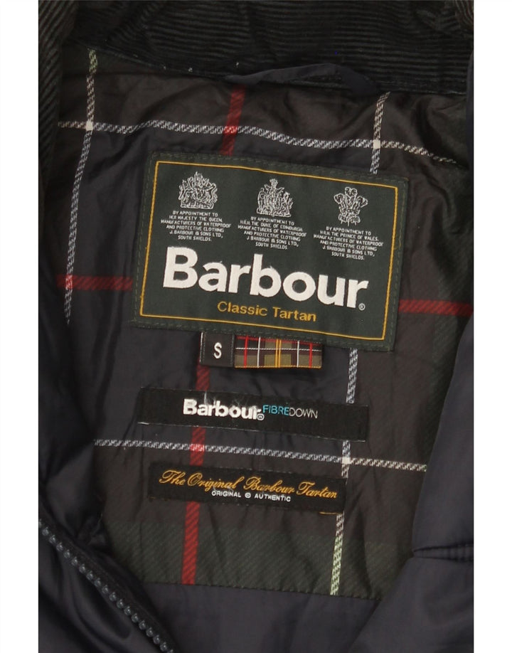 Мужская стеганая куртка BARBOUR UK 36, маленькая, темно-синяя