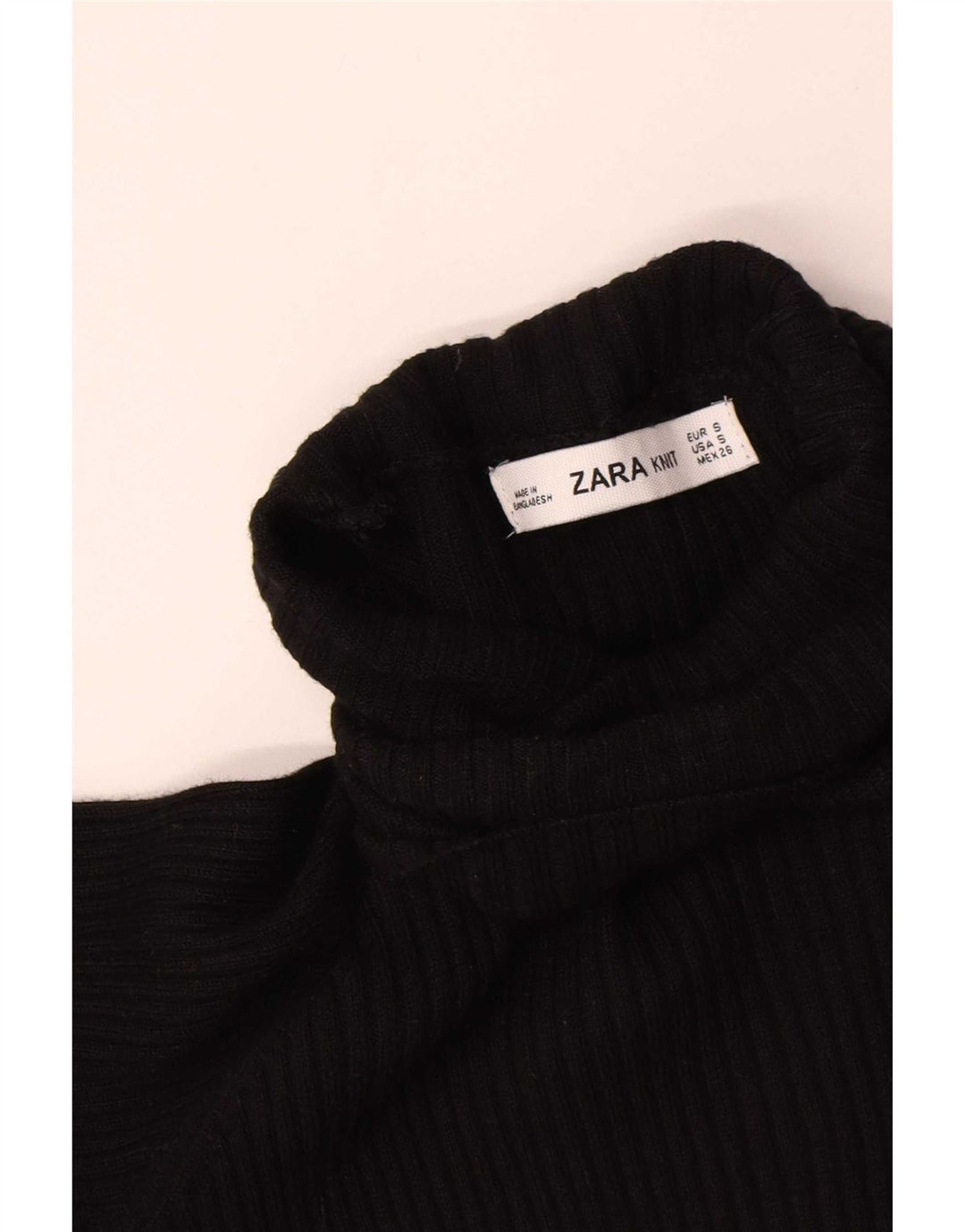 Женское платье-джемпер макси Zara UK 8, маленькое черное