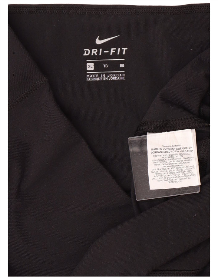 Женские леггинсы NIKE Dri Fit UK 18 XL, черный нейлон