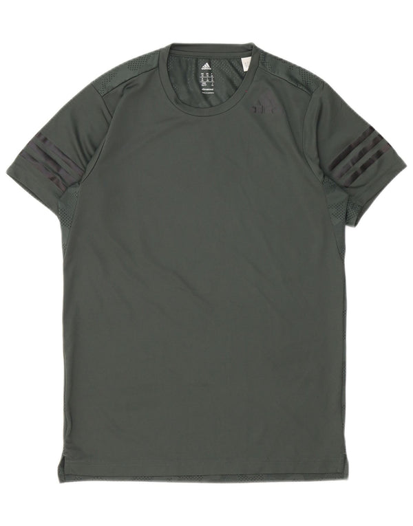 Мужская футболка Adidas Climacool Top XS, зеленый камуфляжный полиэстер