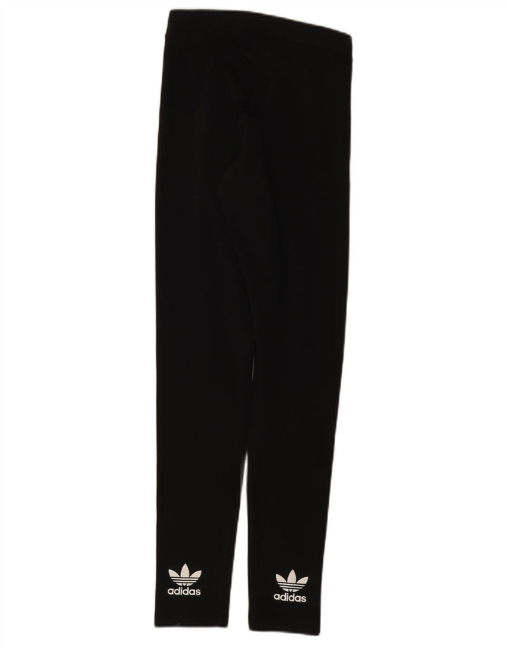 Женские леггинсы Adidas UK 8, маленькие черные