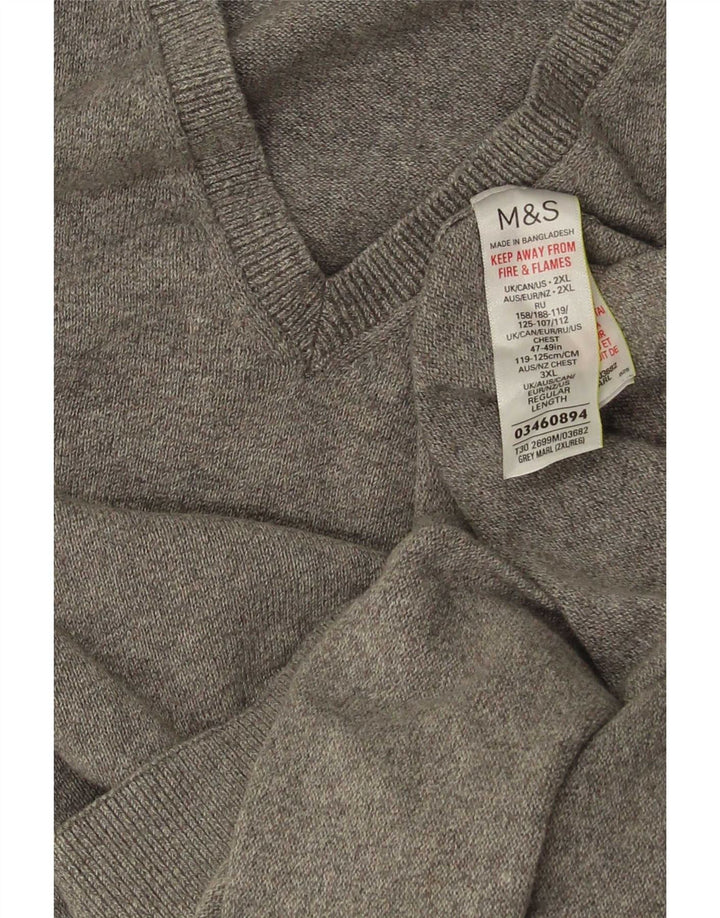 Мужская майка Marks & Spencer 2XL, серый хлопок