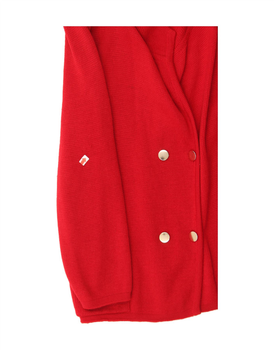 VINTAGE Womens Cardigan Sweater UK 14 Large Red Vintage Vintage and Second-Hand Vintage from Messina Hembry 