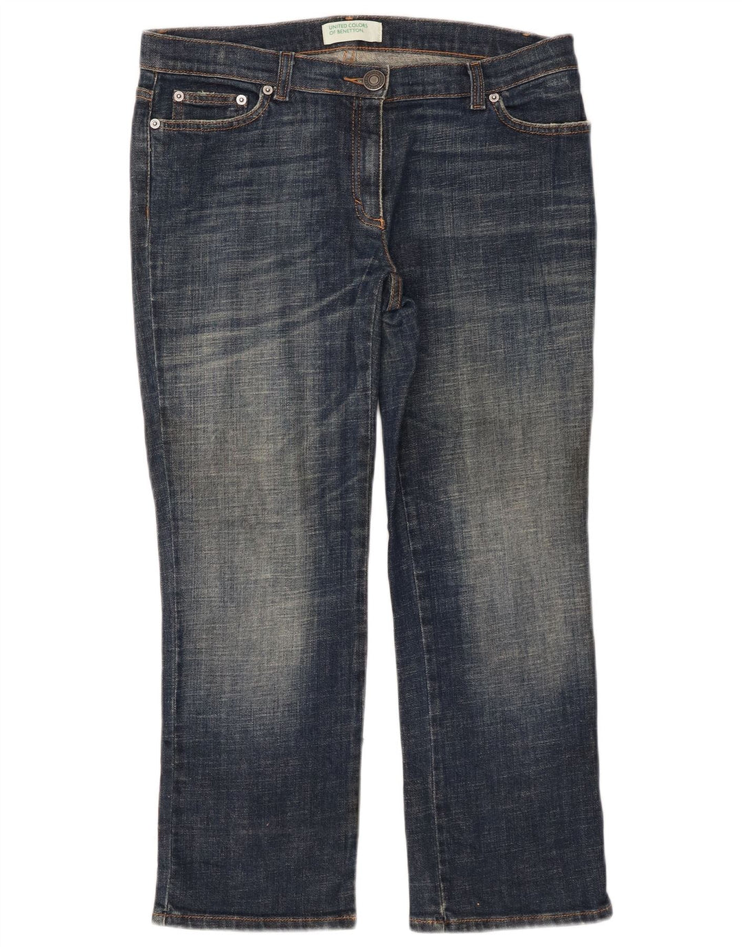 Джинсы женские укороченные Benetton W32 L25 синие