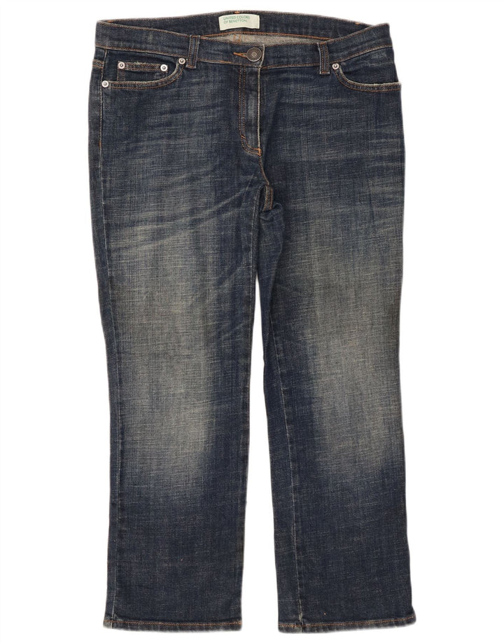 Джинсы женские укороченные Benetton W32 L25 синие