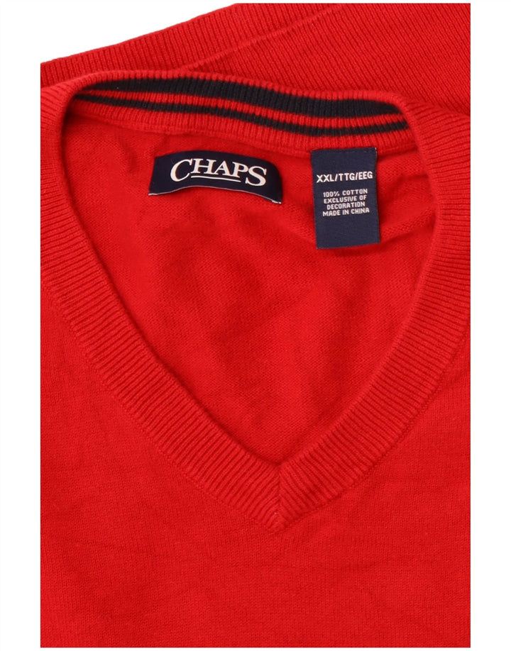 Мужская майка CHAPS 2XL, красный хлопок