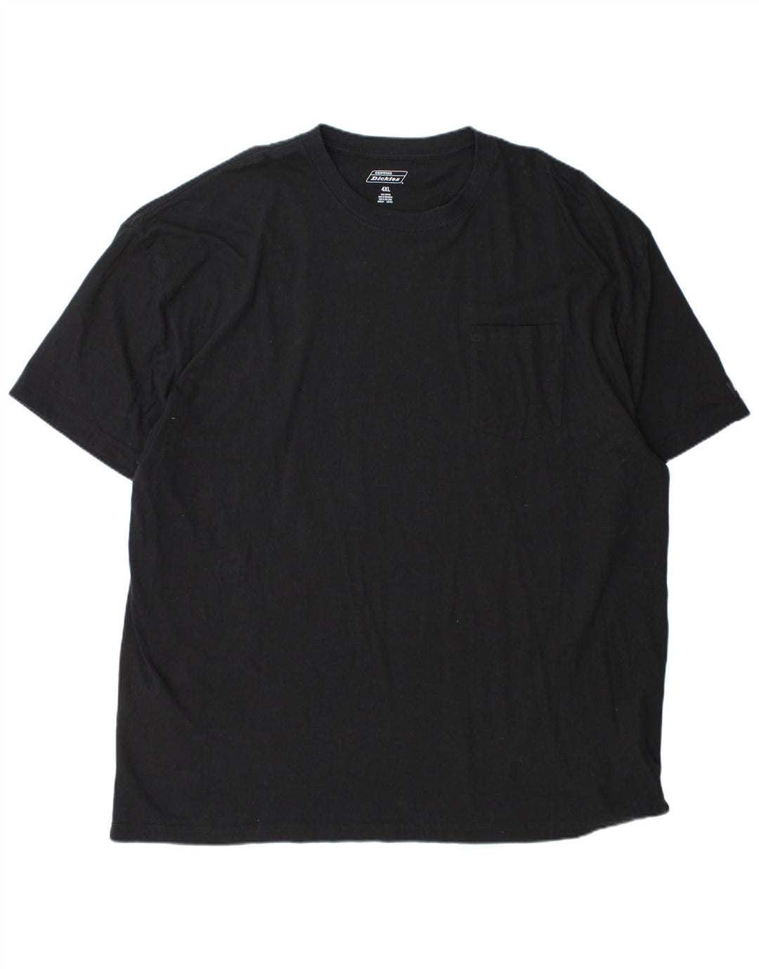 DICKIES Mens T-Shirt Top 4XL Black Cotton