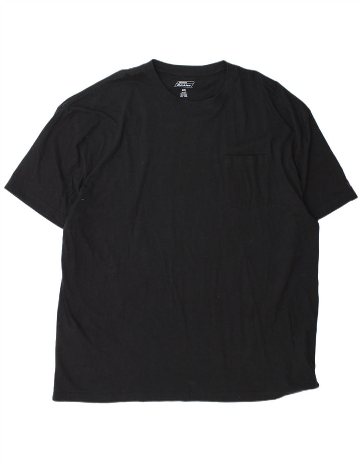 DICKIES Mens T-Shirt Top 4XL Black Cotton