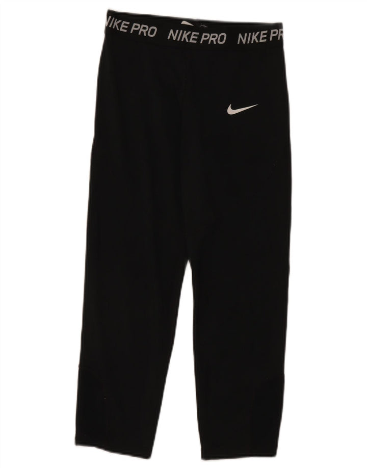 Женские леггинсы с рисунком Nike UK 4 XS, черный полиэстер