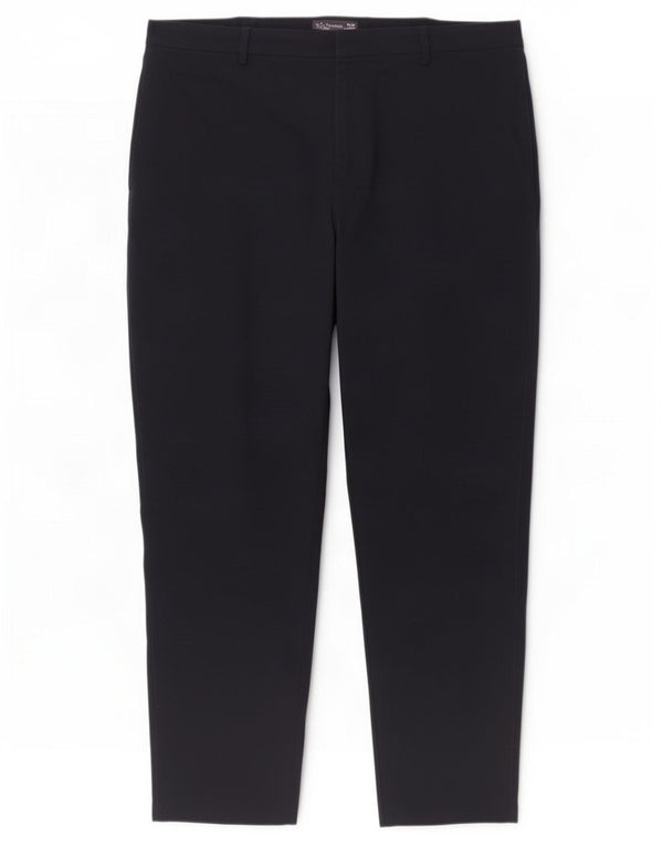 Женские зауженные брюки-чиносы Marks & Spencer UK 20 2XL W40 L26 Темно-синие