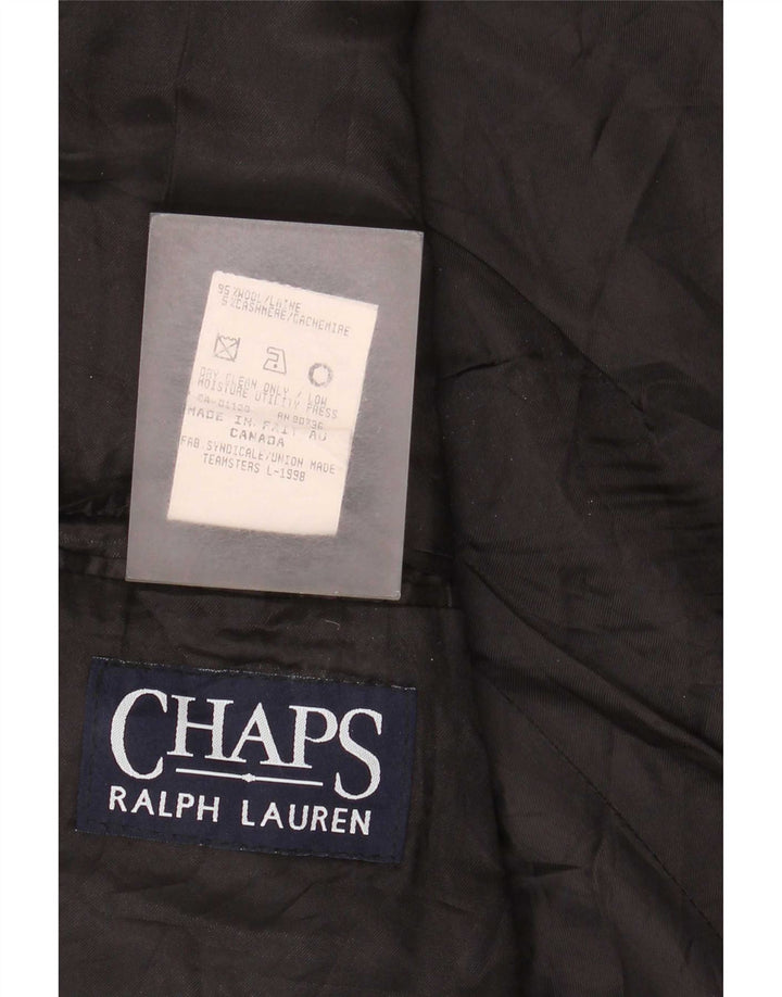 Мужской пиджак с 3 пуговицами Chaps Ralph Lauren, Великобритания 42 XL, серая шерстяная полоска в тонкую полоску