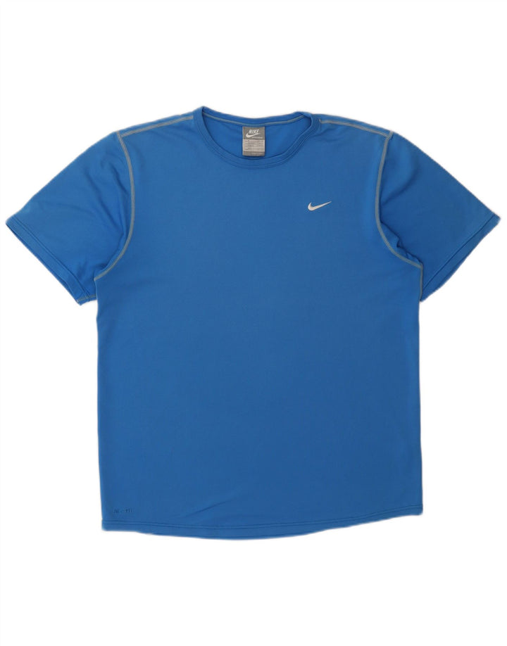Мужская футболка NIKE Fit Dry, Великобритания 39/41, средний синий
