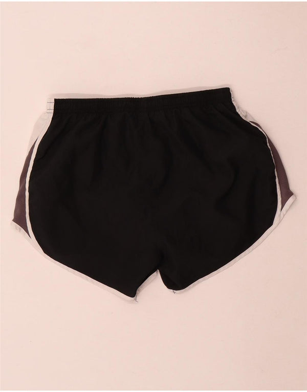 Женские спортивные шорты Nike Dri Fit UK 10, маленькие черные, полиэстер с цветными блоками