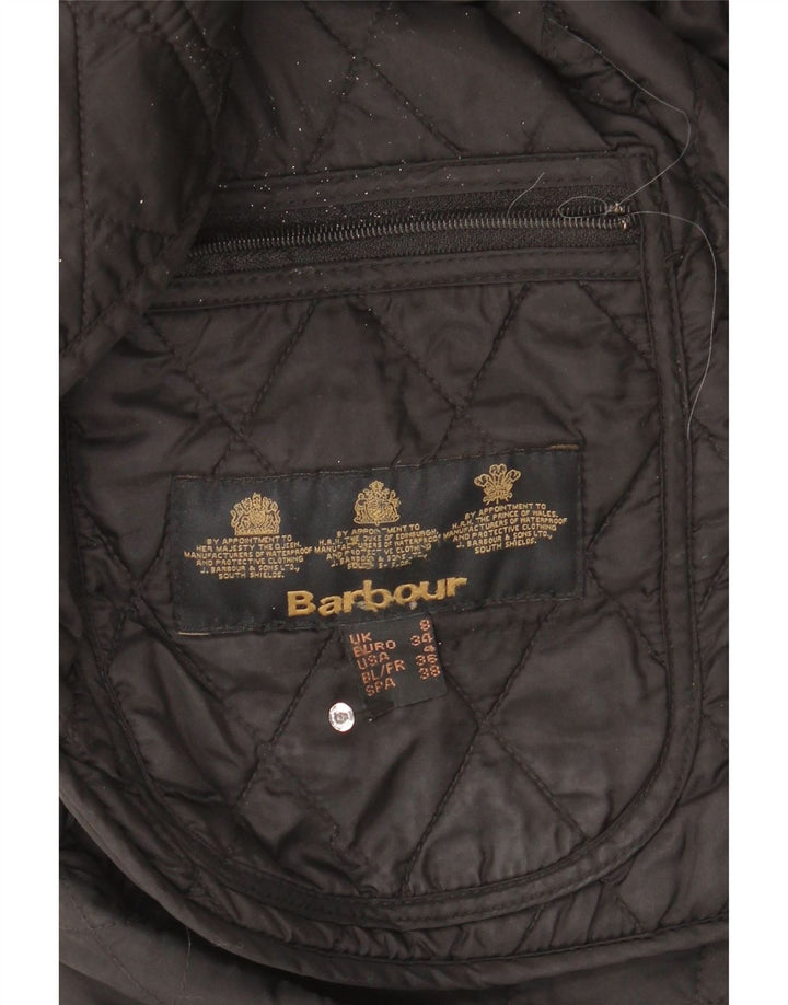 Женская стеганая куртка Barbour UK 8 маленькая черная
