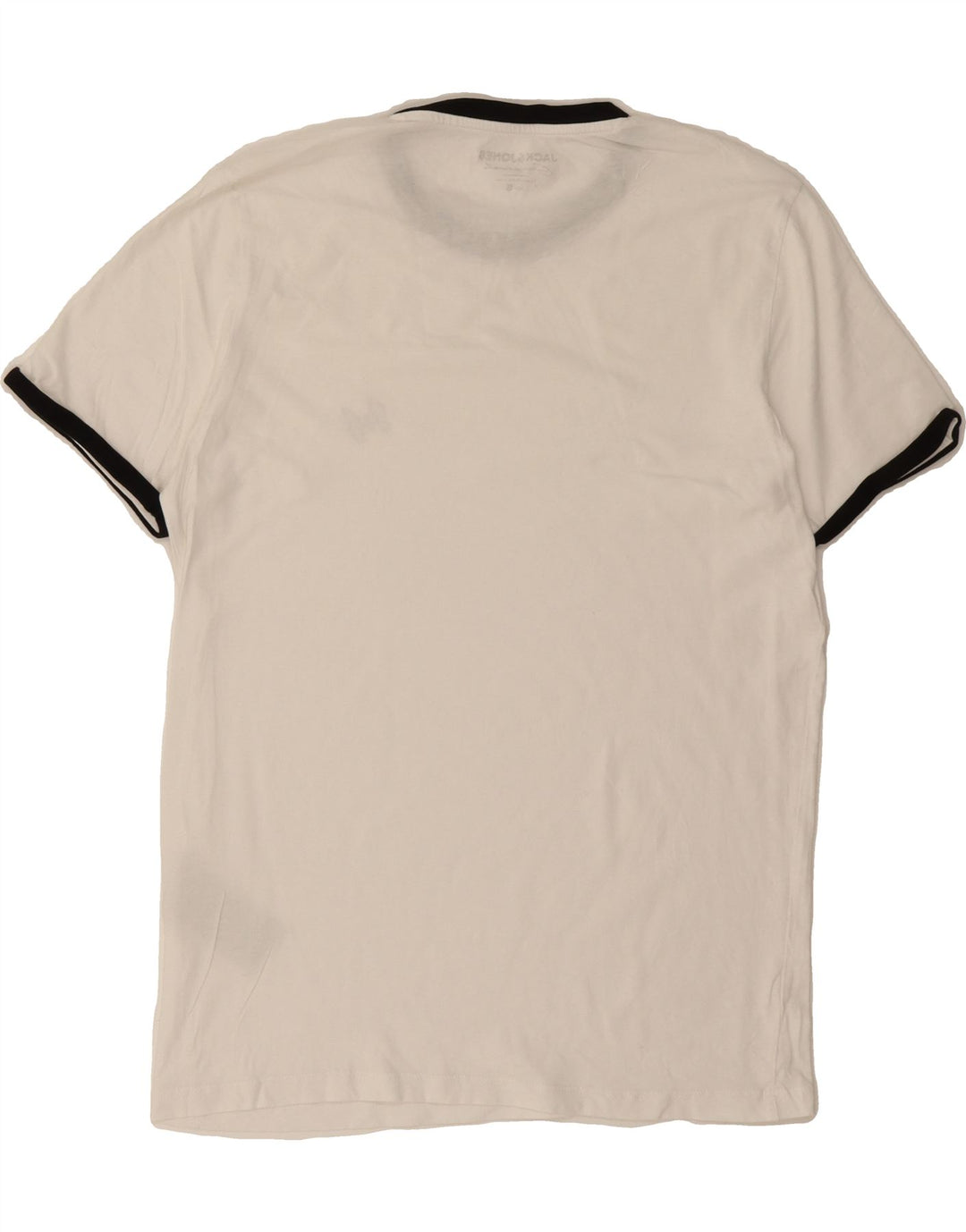 JACK & JONES Mens T-Shirt Top Small White Cotton Vintage Jack & Jones and Second-Hand Jack & Jones from Messina Hembry 