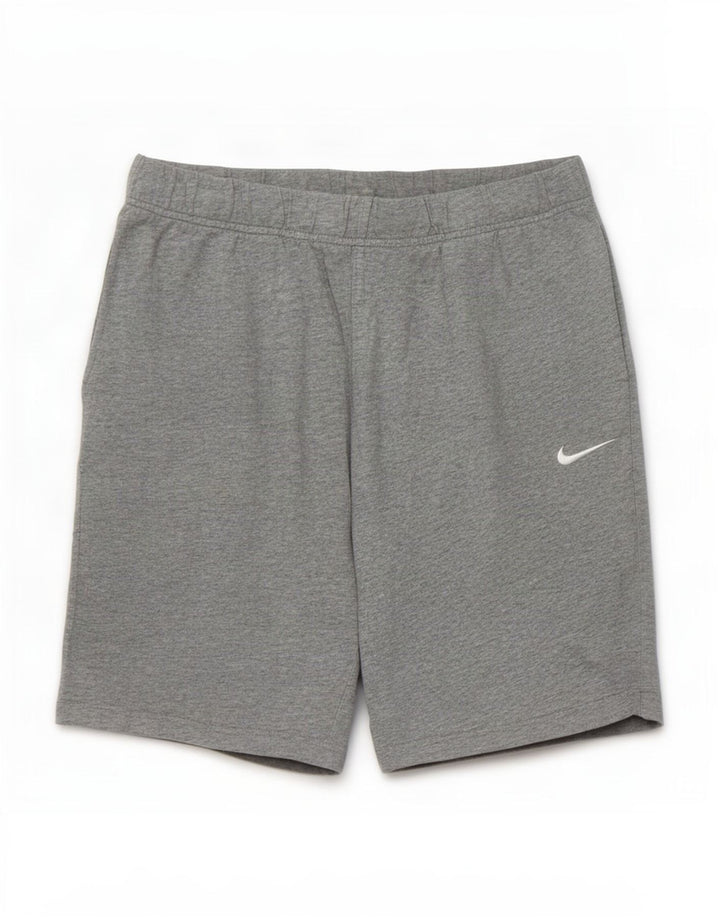 Мужские спортивные шорты Nike среднего серого цвета, хлопок с крапинками