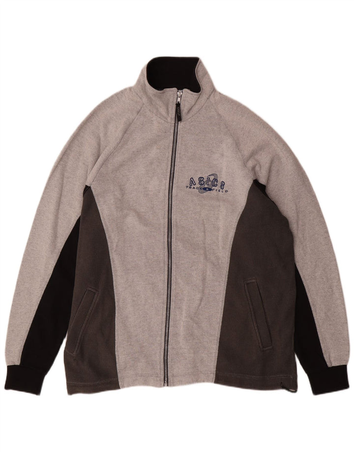 Мужская спортивная куртка ASICS, большая серая хлопковая куртка с цветными блоками