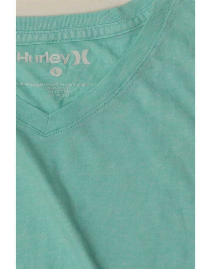 Мужская футболка Hurley Top Large Бирюзовый полиэстер