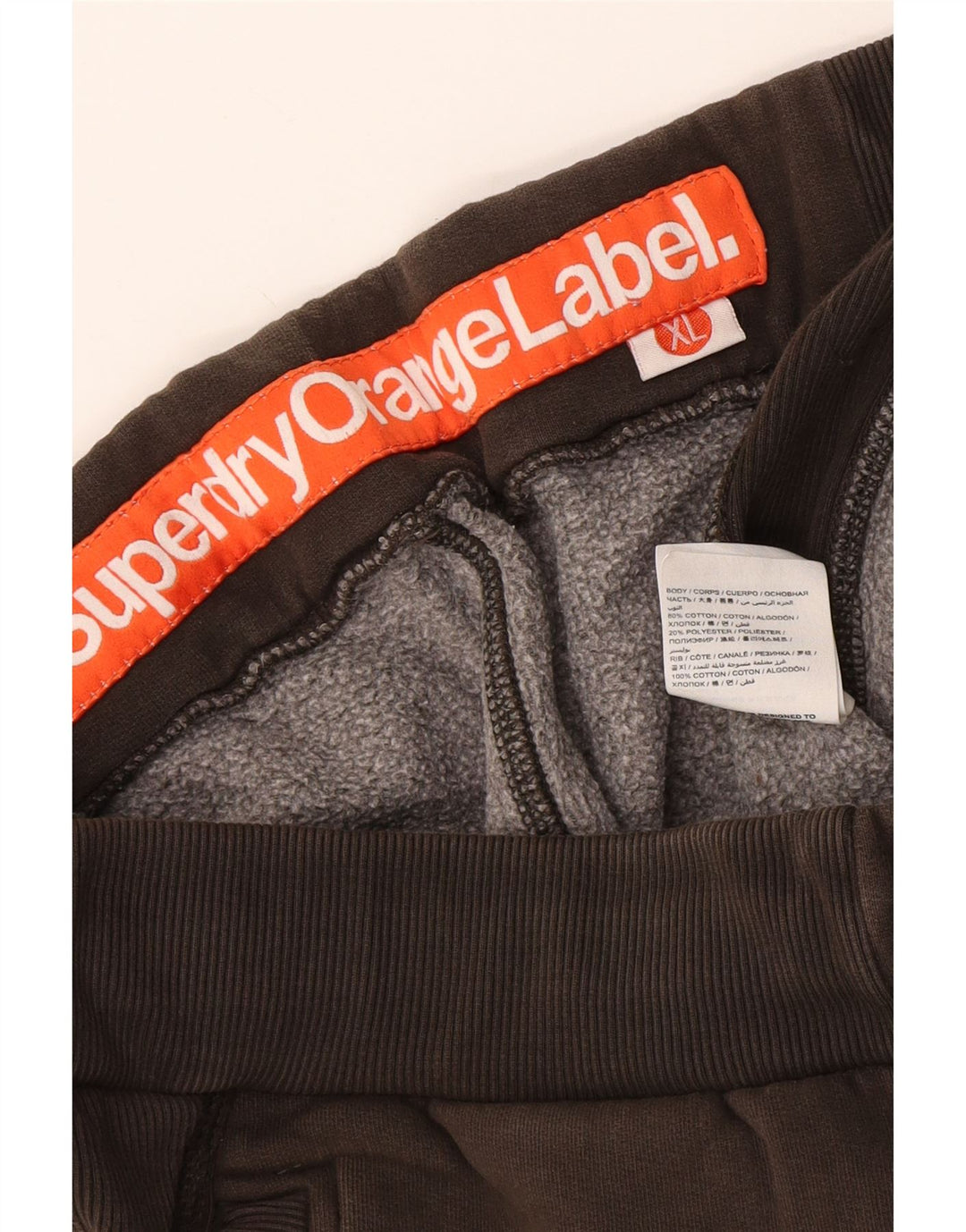 Мужские спортивные шорты Superdry XL, коричневые, хлопок