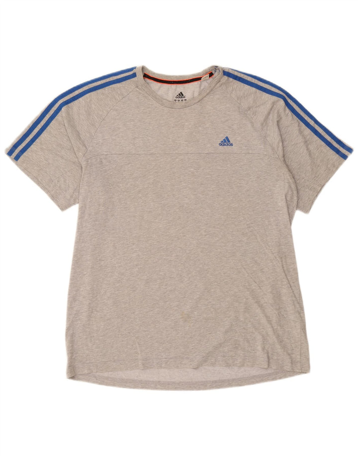 Adidas Мужская футболка Climalite Top XL Серый хлопок в крапинку