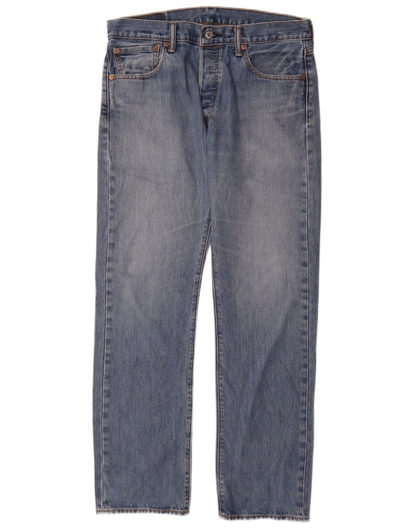 Мужские прямые джинсы Levi's 501 W32 L32 синие, хлопок