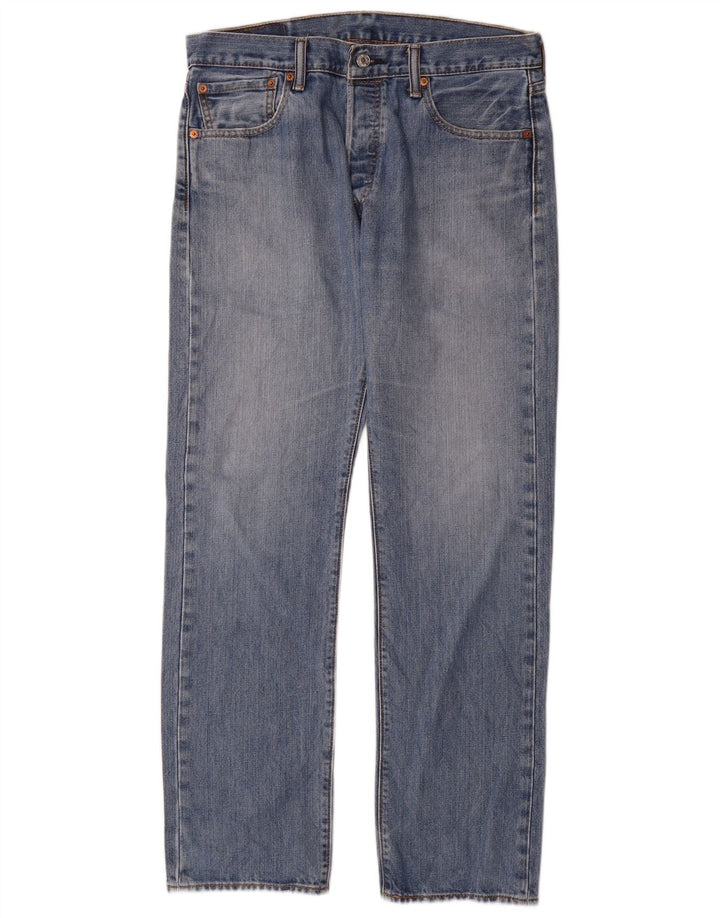 Мужские прямые джинсы Levi's 501 W32 L32 синие, хлопок