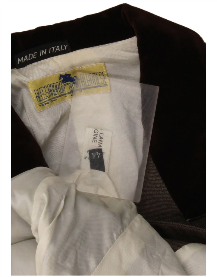 ALESSANDRO ALBANESE Женский пиджак для верховой езды IT 44 Средний Коричневый