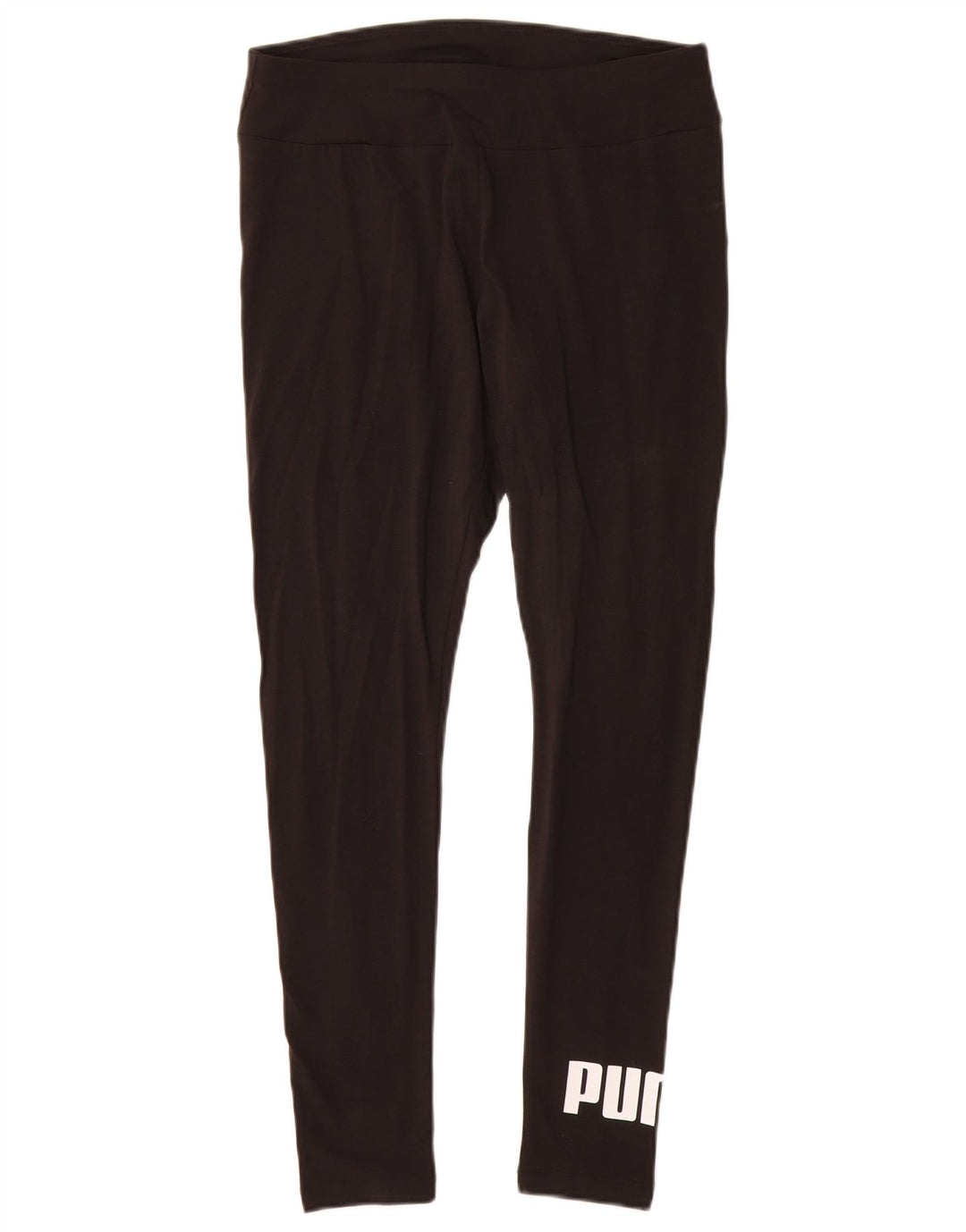 Женские леггинсы с рисунком PUMA UK 12, средний черный хлопок, черный