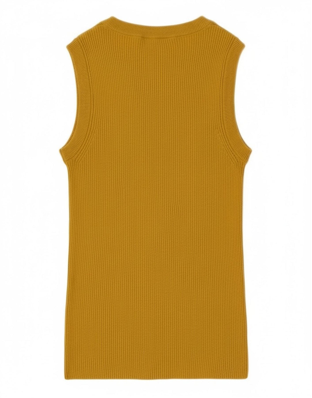 Женская майка без рукавов Marks & Spencer UK 12, вискоза среднего желтого цвета