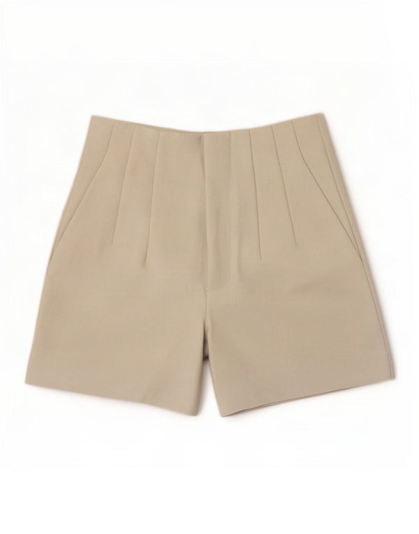 Женские шорты чинос с завышенной талией Zara XS W24 Бежевые