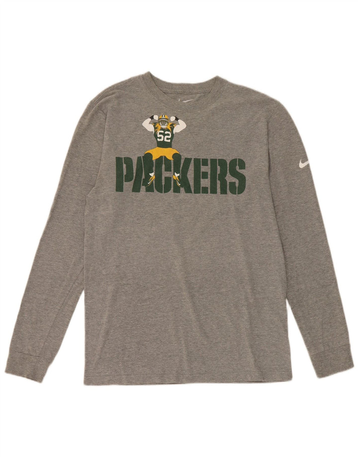 Мужские кроссовки Nike Packers с графическим рисунком и длинными рукавами, маленький серый хлопок