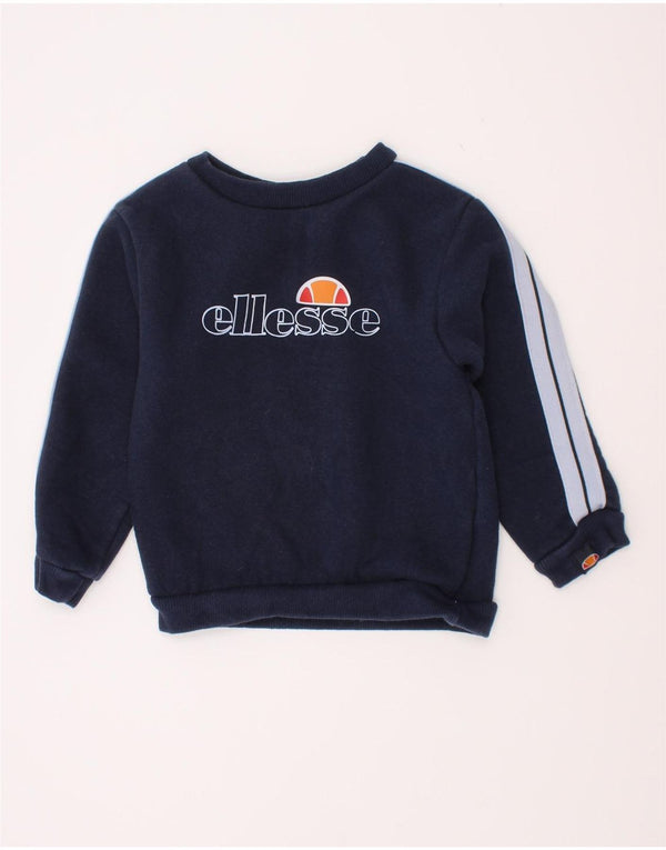 Свитшот Ellesse для маленьких мальчиков 18–24 месяцев, темно-синий с цветными блоками