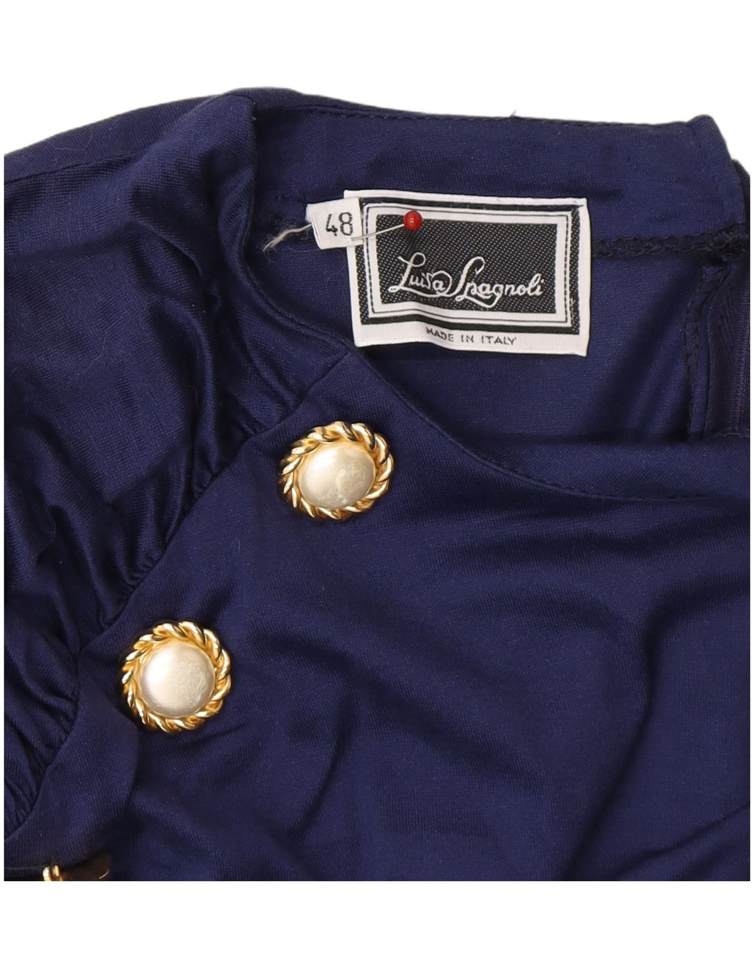 LUISA SPAGNOLI Womens Sheath Dress IT 48 XL Navy Blue