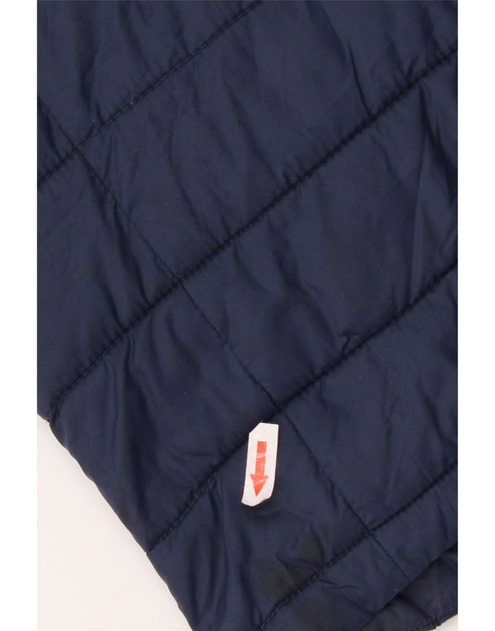 Мужская стеганая куртка Superdry UK 40, большая темно-синяя, нейлон