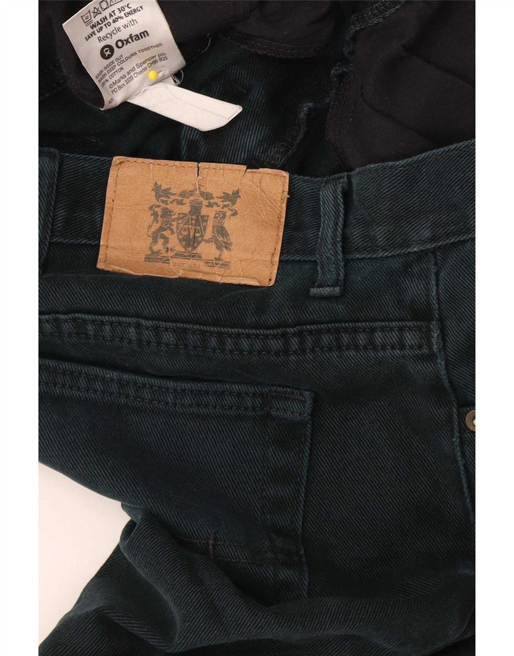 Мужские прямые джинсы Marks & Spencer W38 L29, черный хлопок