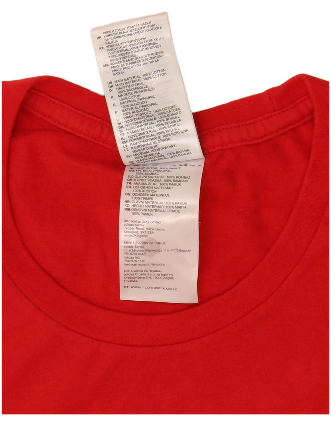 Мужская футболка с рисунком Adidas Top Medium Red