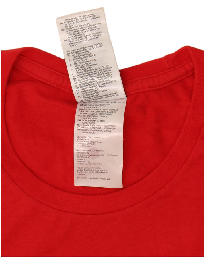 Мужская футболка с рисунком Adidas Top Medium Red