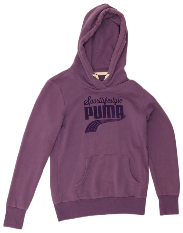 Женский джемпер с капюшоном Puma UK 12, средний фиолетовый, хлопок