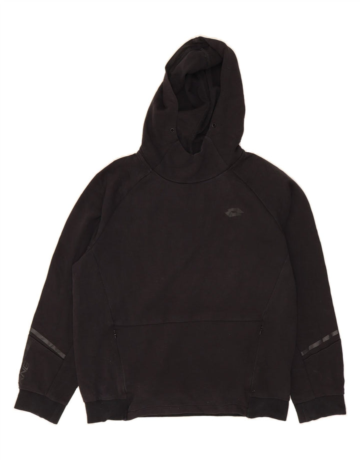 LOTTO Mens Hoodie Jumper Large Black Cotton Vintage Lotto and Second-Hand Lotto from Messina Hembry 