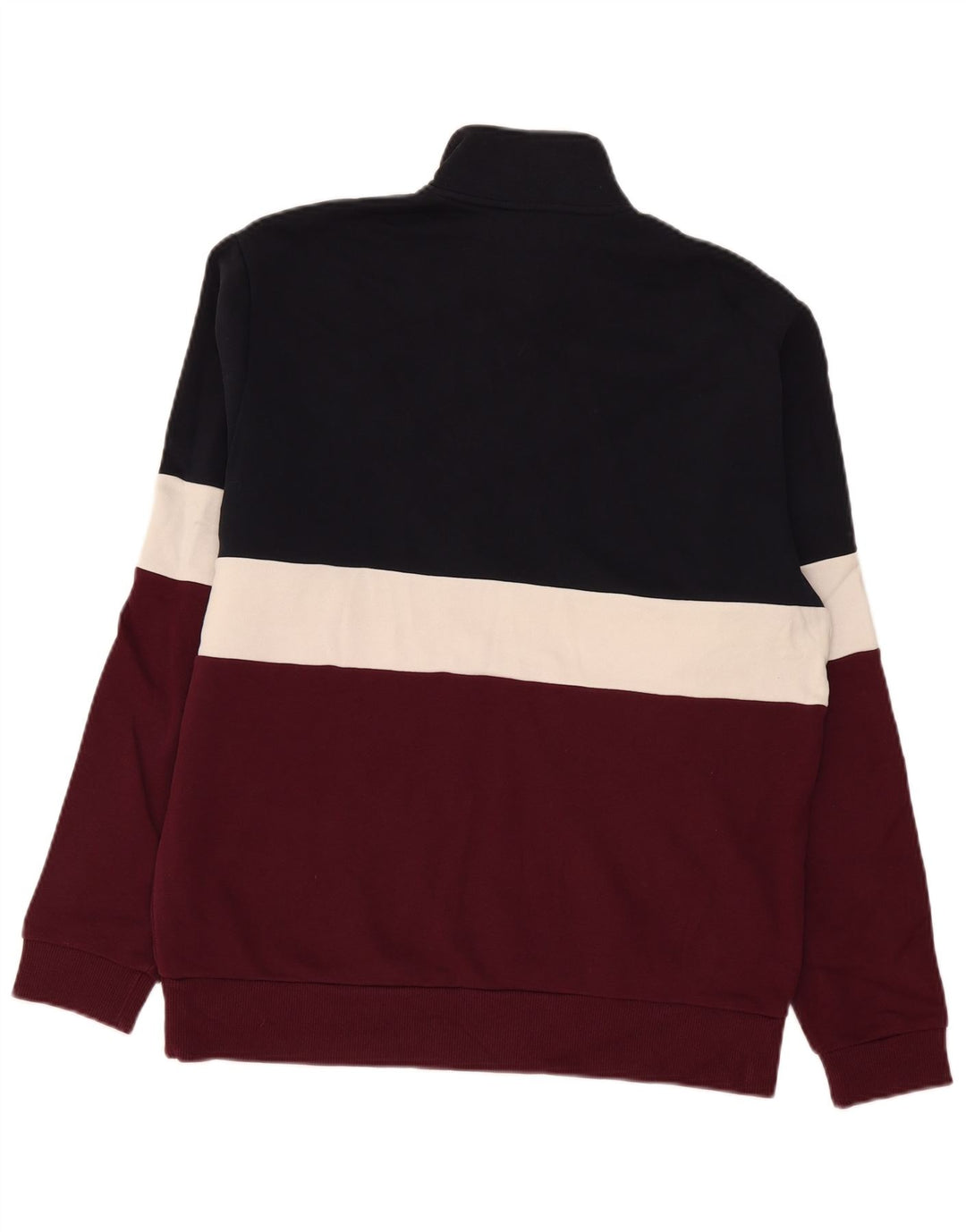 Мужской свитшот с воротником на молнии Fred Perry, средний разноцветный, с цветными блоками
