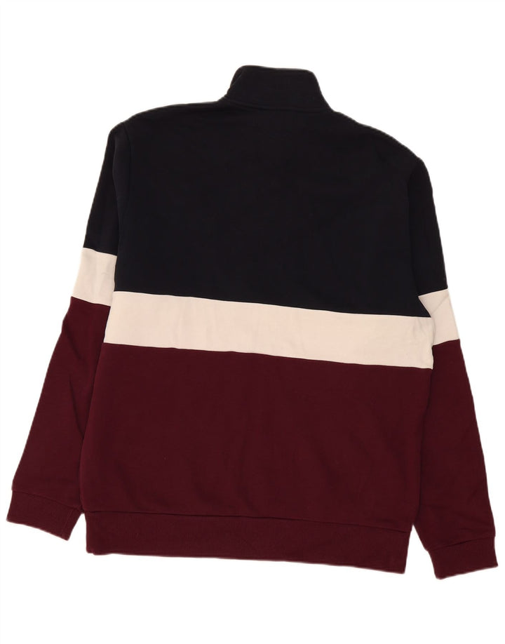 Мужской свитшот с воротником на молнии Fred Perry, средний разноцветный, с цветными блоками