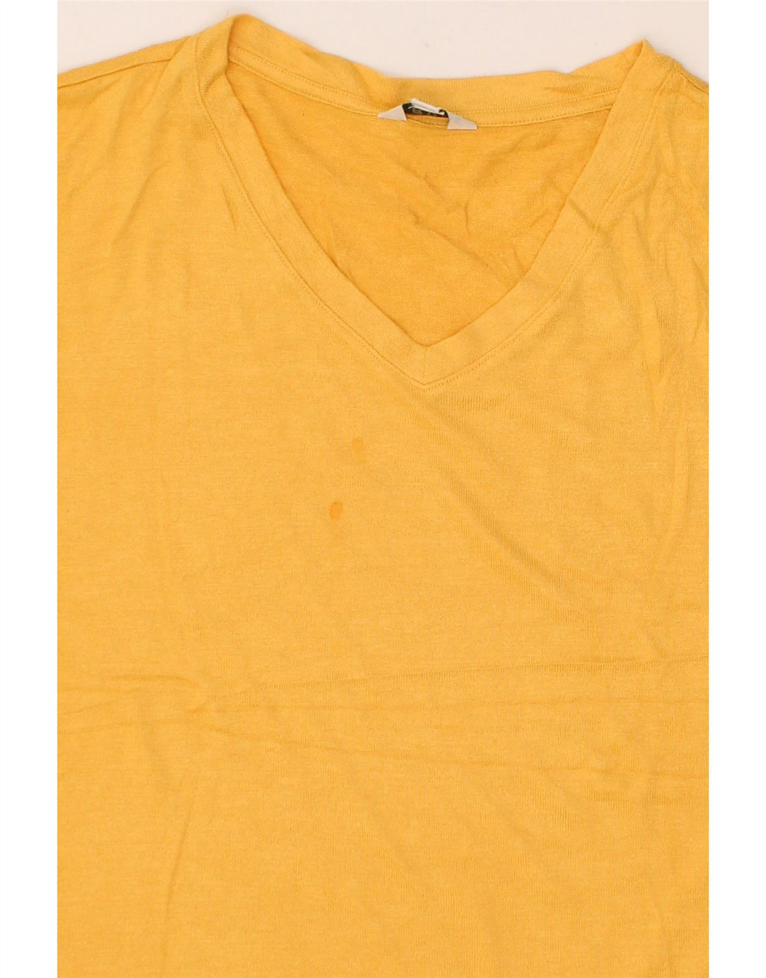 ORVIS Mens T-Shirt Top Large Yellow Polyester Vintage Orvis and Second-Hand Orvis from Messina Hembry 