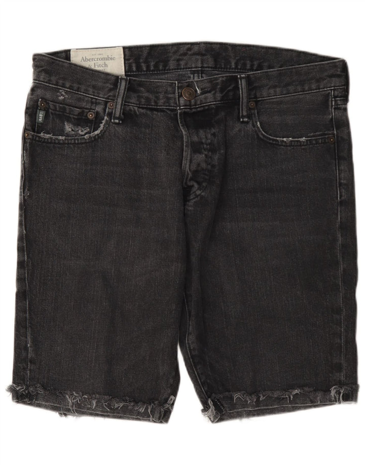 Abercrombie & Fitch Мужские джинсовые шорты W33 Средне-серые хлопковые
