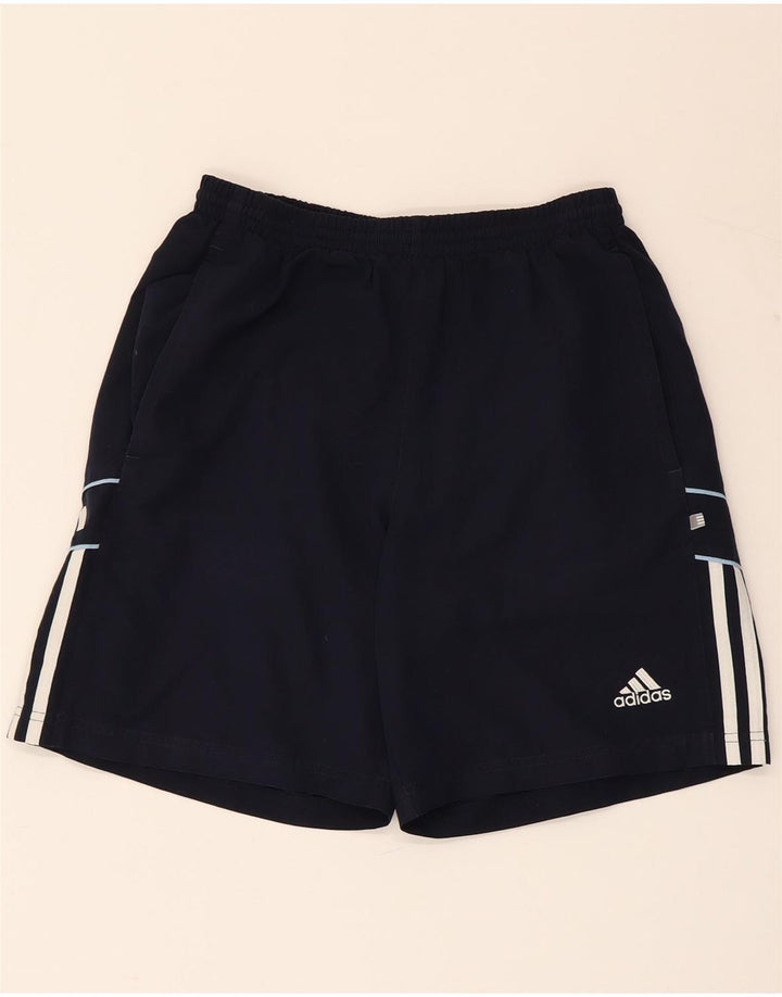 ADIDAS Boys Sport Shorts 13-14 Years  Navy Blue Polyester