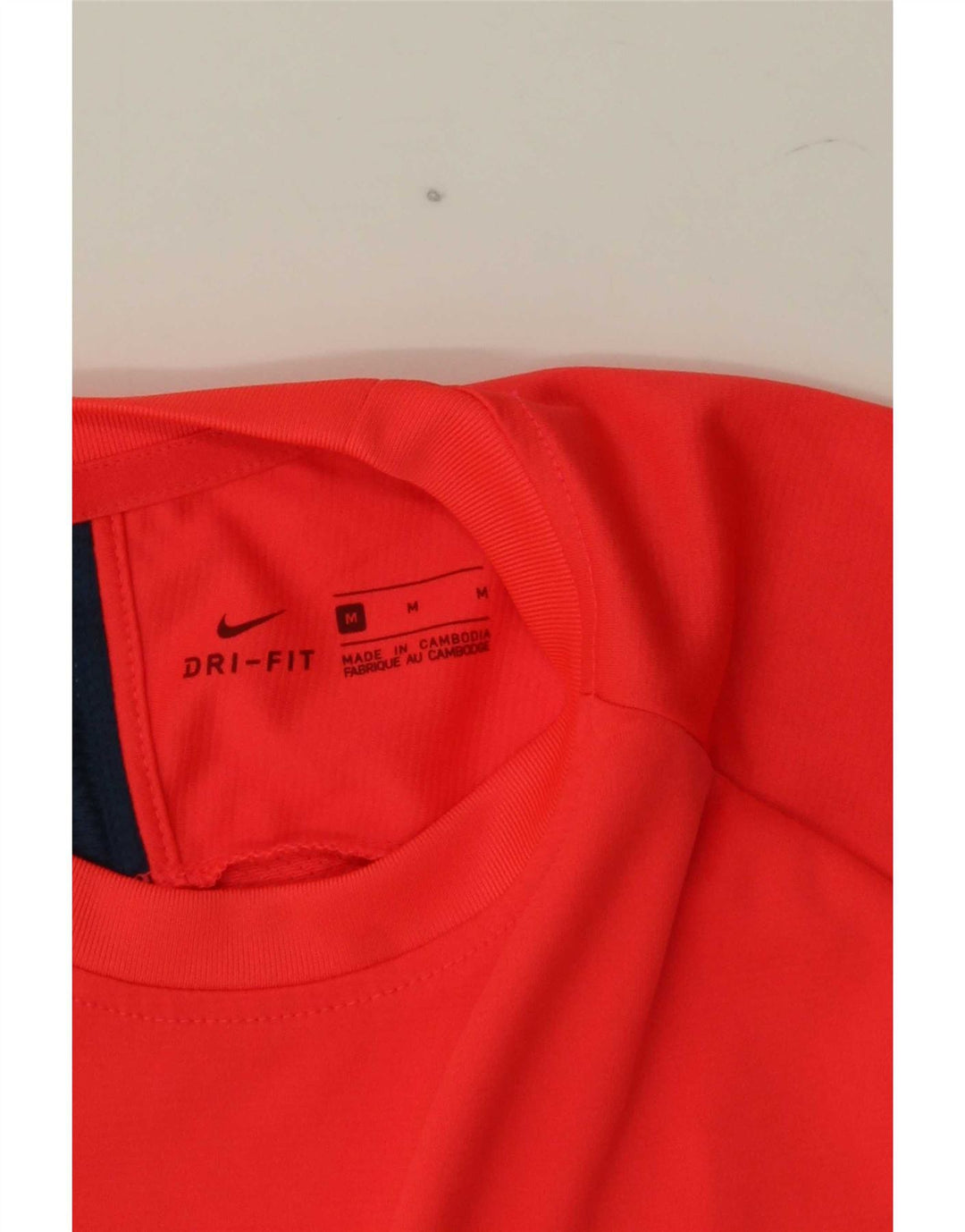 Мужская футболка Nike Dri Fit, средний красный цвет с блоками